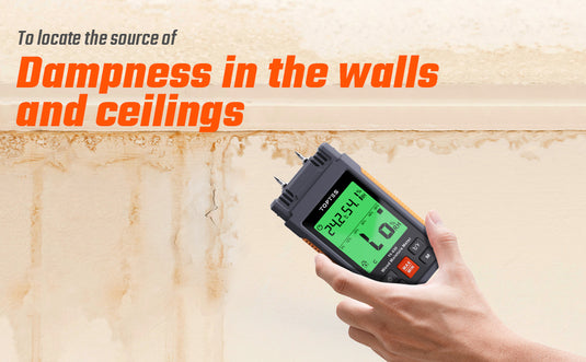 Identify dampness sources in walls and ceilings