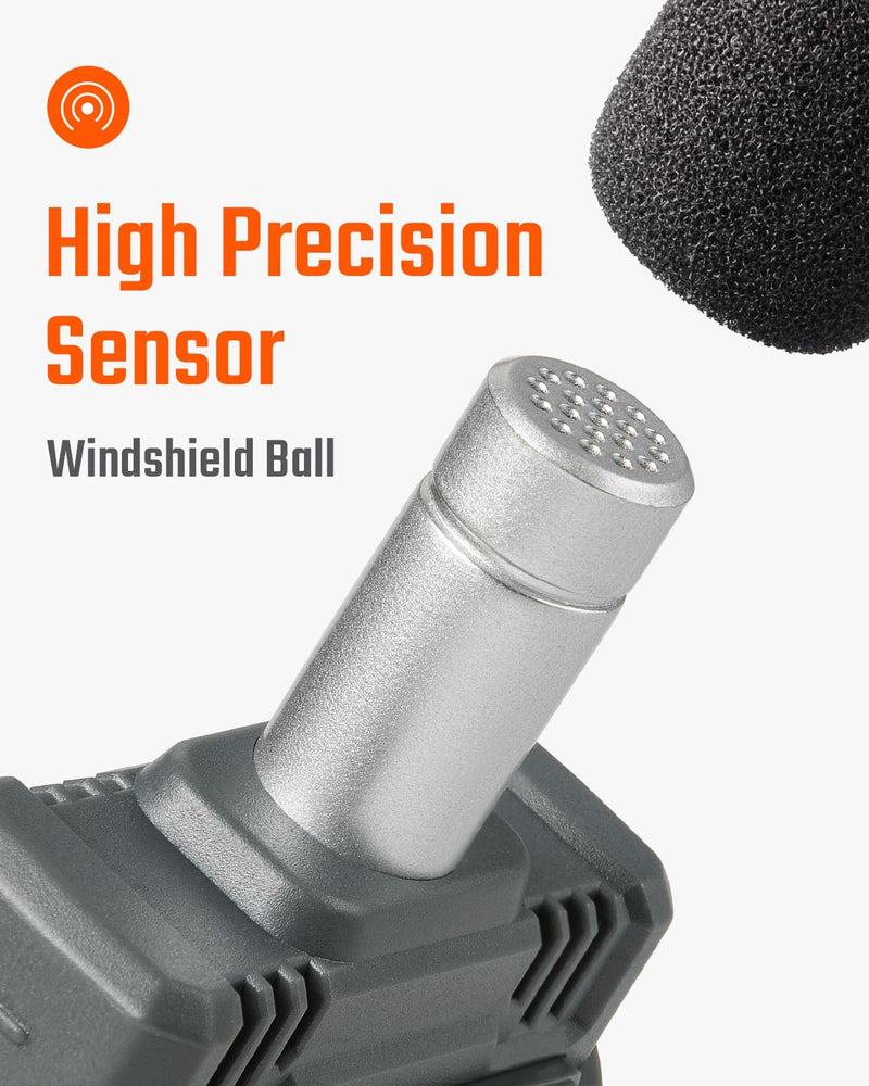 ギャラリービューアに画像をロードする, TopTes Decibel Meter, TS-501A Sound Level Meter with 2.25” Backlight LCD Screen, Portable SPL Tester with A Weighted, Range 30-130dB, Data Hold, MAX/MIN, Use for Home, Noisy Neighbor, Factory - Orange