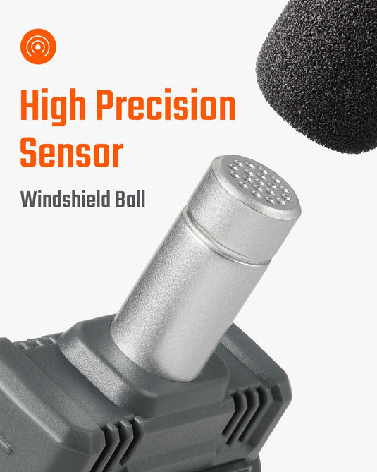 TopTes Decibel Meter, TS-501A Sound Level Meter with 2.25” Backlight LCD Screen, Portable SPL Tester with A Weighted, Range 30-130dB, Data Hold, MAX/MIN, Use for Home, Noisy Neighbor, Factory - Orange