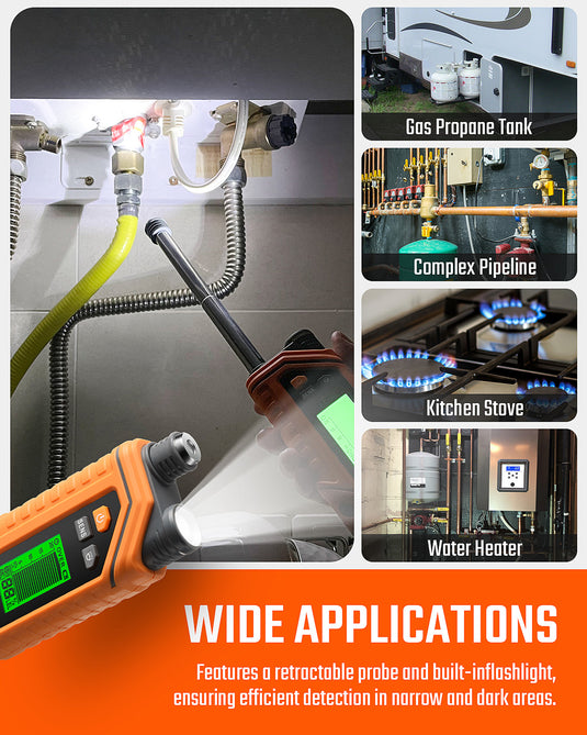 Détecteur de gaz naturel rechargeable TopTes PT760