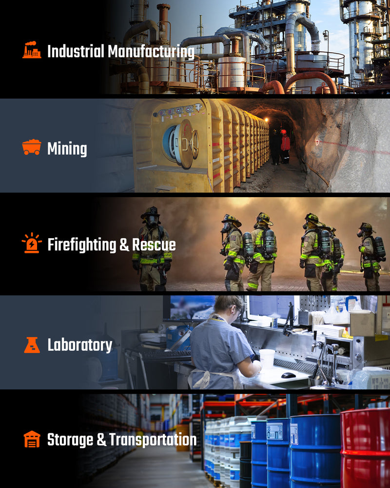 ギャラリービューアに画像をロードする, TopTes Guard-722 Oxygen Detector, Portable O2 Monitor, 0-30%, Rechargeable 120H Battery Duration, Sound, Light and Vibration Alarms, Dust and Explosion Proof, Handheld O2 Meter for Work, Home - Blue