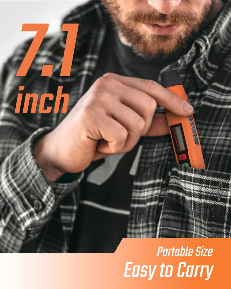 Load image into Gallery viewer, TopTes PT210 Gas Leak Detector, Natural Gas Detector with Audible & Visual Alarm, Locating The Source of Propane, Methane, and Combustible Leaks for Home and RV (Includes Battery x2) - Orange