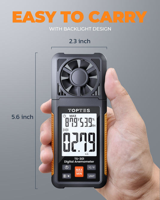 TopTes TS-301 Anomometer Wind Speed Meter
