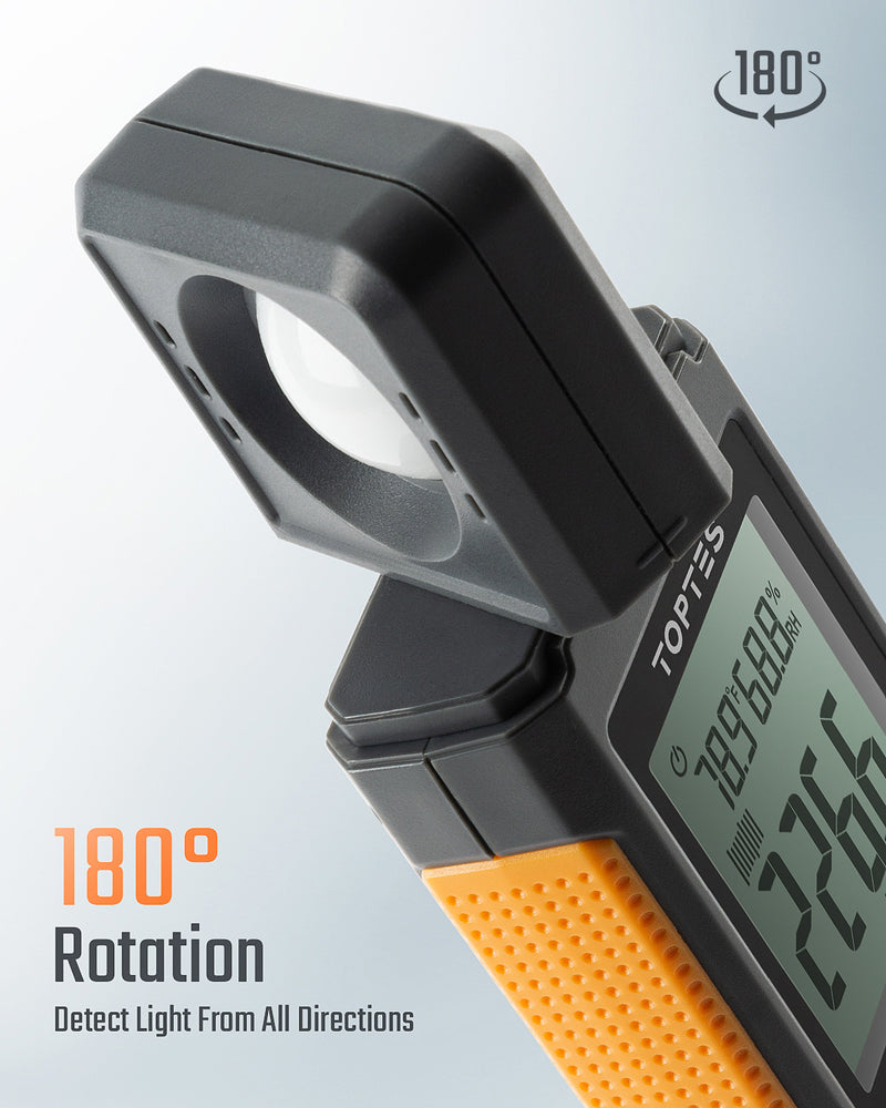 Load image into Gallery viewer, TopTes TS-710 Light Meter with with 180º Rotating Sensor
