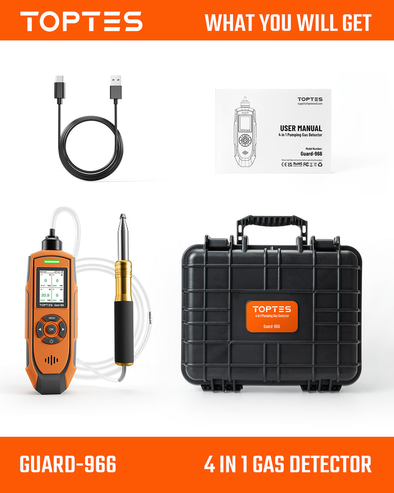 Laden Sie das Bild in Galerie -Viewer, Guard-966 4 Gas Monitor Multi Gas Detector
