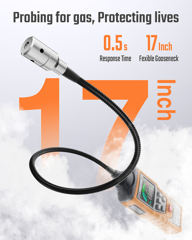 Chargez l&#39;image dans la visionneuse de la galerie, TopTes PT520B+ Gas Leak Detector with Upgraded Display &amp; Rechargeable Battery
