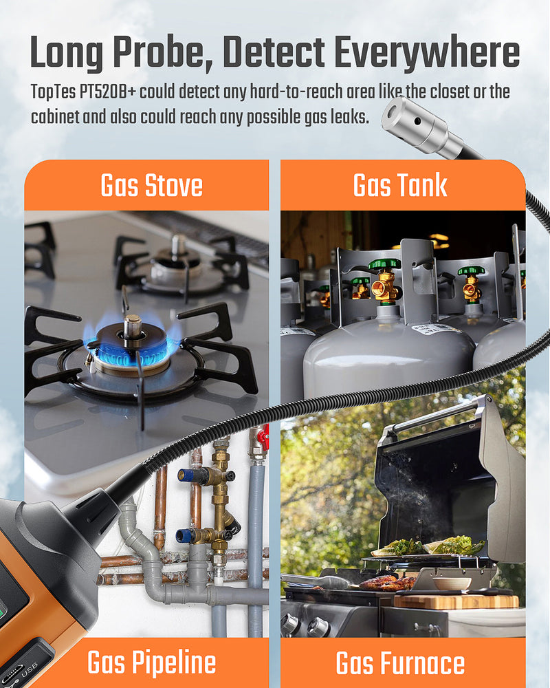 ギャラリービューアに画像をロードする, TopTes PT520B+ Gas Leak Detector with Upgraded Display &amp; Rechargeable Battery

