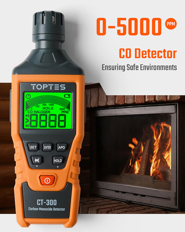 Detector de gas natural PT520A, detector de fugas de gas con cuello