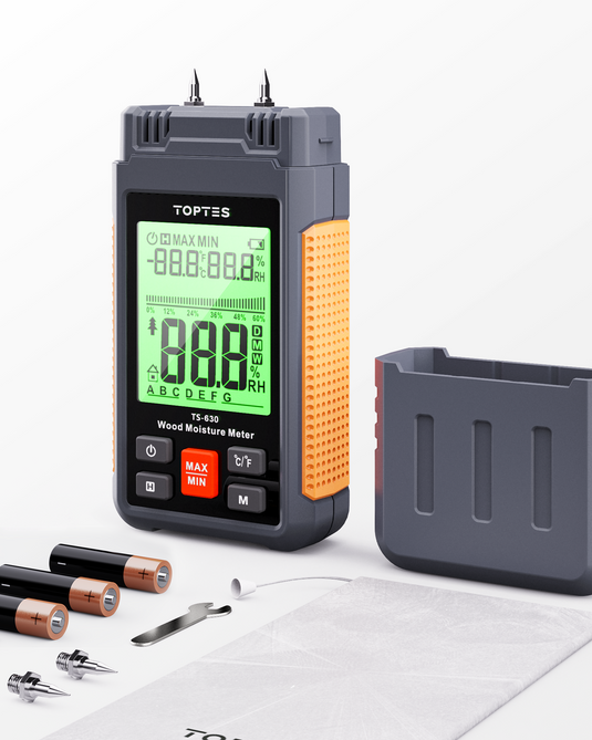 TopTes TS-630 Moisture Meter for Wood/Wall