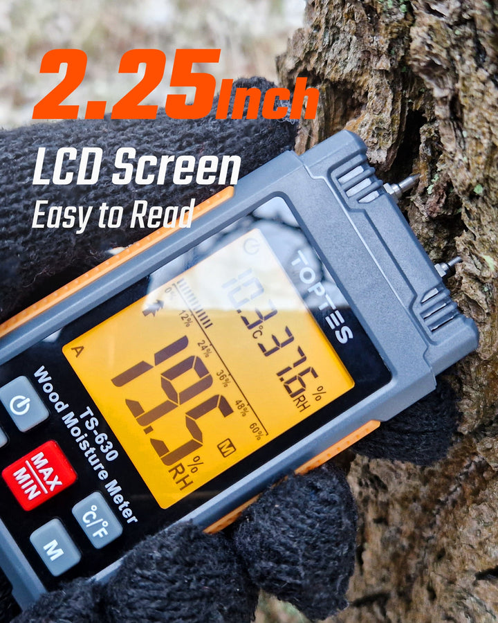 TOPTES TS630 Moisture Meter for Wood/Wall TopTes