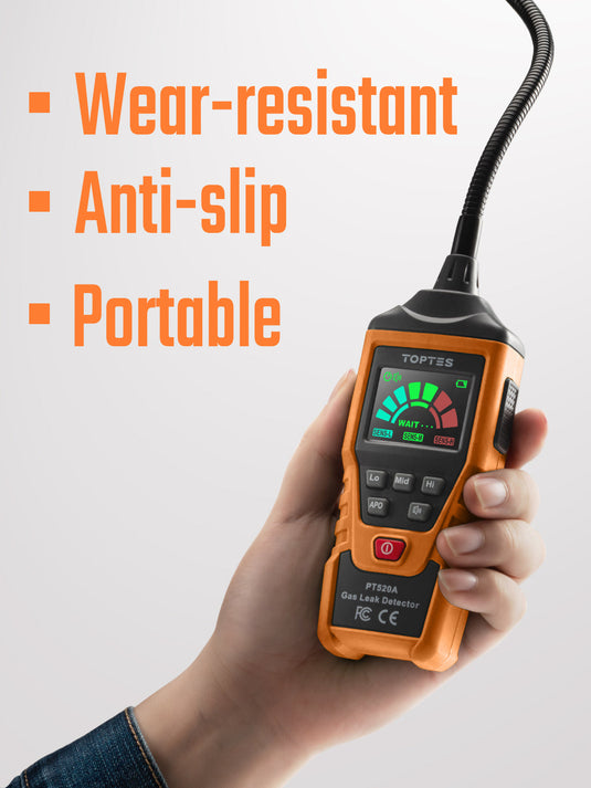 TopTes PT520A Gas Leak Detector Powered by Alkaline Batteries